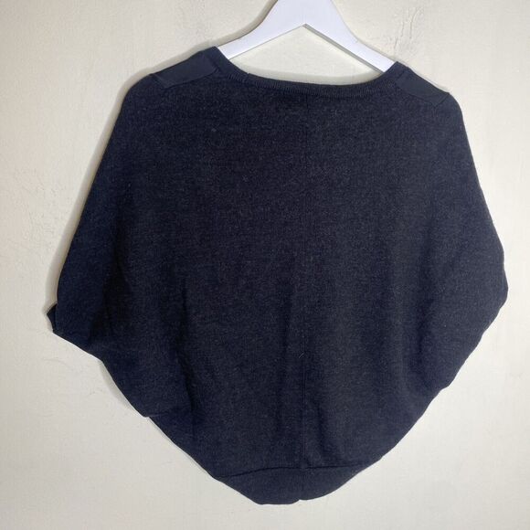 AllSaints Merino Wool Black/Grey V Neck Sweater Blouse Size XS - Picture 11 of 11